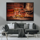 Whiskey and Cigar Canvas Wall Art | 3 Panel Bar Room Decor by MyGreatCanvas | Canvas Wall Art Prints | Photo Prints & Wall Decor