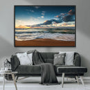 Ocean Beach Wall Art Canvas Print Sunset Artwork Print by MyGreatCanvas | Canvas Wall Art Prints | Photo Prints & Wall Decor