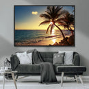 Sunset Palm Trees Wall Art Canvas Print by MyGreatCanvas | Canvas Wall Art Prints | Photo Prints & Wall Decor