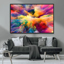Blazing Vibrant Colors Cloud Wall Art Canvas Print
