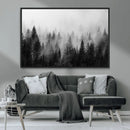 Fogy Forest Canvas Wall Art Print - Mountain Wall Art with