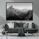 Everest Himalaya Mountain Peaks Black & White Triptych