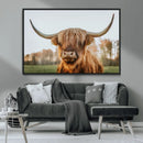 Highland Cow Animal Scottish Cattle Art Print Farmhouse Wall