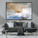Blue Multi Panel Abstract Wall Art Canvas, Abstract Blue and