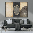 Tree Rings Canvas Wall Art Print – Minimalist Natural