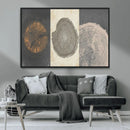 Boho Tree Ring Wall Art, Modern Minimalist Wood Grain