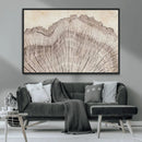 Tree Ring Wall Art Triptych, Rustic Wood Ring Canvas Print,