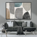 Canvas Print Wall Art Abstract Art Boho, Framed Boho Decor
