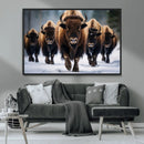 Buffalo Wall Art Canvas Print, American Bison Herd Wall Art by MyGreatCanvas | Canvas Wall Art Prints | Photo Prints & Wall Decor