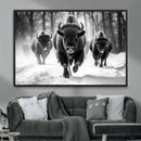 Buffalo Wall Art Canvas Print, Bison Family Wall Art Canvas by MyGreatCanvas | Canvas Wall Art Prints | Photo Prints & Wall Decor
