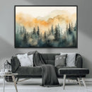 Abstract Forest Print - Mountain Wall Art | Autumn Landscape
