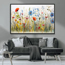 Colorful Wildflower Canvas Wall Art - Vibrant Floral