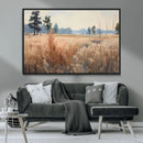 Golden Fields Canvas Wall Art Print – Serene Landscape of