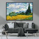 Wheatfield With Cypresses By Van Gogh Painting Wall Art
