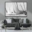 Yacht Sailboat Regatta Canvas Wall Art Canvas Print