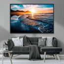 Beach Ocean Sunset on the Sea Wall Art Canvas, Beach Ocean by MyGreatCanvas | Canvas Wall Art Prints | Photo Prints & Wall Decor