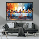 Abstract Watercolor The Last Supper Wall Art