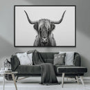 Farmhouse Longhorn Wall Art Canvas Print, Longhorn Texas by MyGreatCanvas | Canvas Wall Art Prints | Photo Prints & Wall Decor