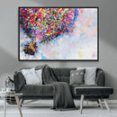Don't Look Up Movie Canvas Wall Art - Vibrant Floating House
