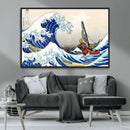 Katsushika Hokusai Kanagawa Giant Wave Wall Art Canvas Print