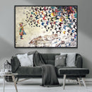 Banksy Wall Art - Banksy Girl Butterfly Graffiti Wall Art