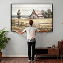 Rustic Farmhouse Barn Wall Art | 3-Panel Framed Gallery Wrap by MyGreatCanvas | Canvas Wall Art Prints | Photo Prints & Wall Decor