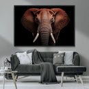 Wild Elephant Wall Art Canvas Print, Africa Savannah Wild by MyGreatCanvas | Canvas Wall Art Prints | Photo Prints & Wall Decor