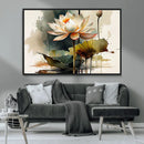 Lotus Flower Watercolor Canvas Print – A Symbol of Serenity by MyGreatCanvas | Canvas Wall Art Prints | Photo Prints & Wall Decor