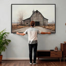 Farmhouse Rustic Barn Wall Art Canvas Print – Framed and