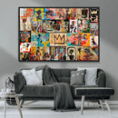 Abstract Art Collage Wall Art Canvas Print – Framed, Ready by MyGreatCanvas | Canvas Wall Art Prints | Photo Prints & Wall Decor