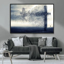 Jesus and the Fading Cross Wall Art Print – Symbol of Faith, by MyGreatCanvas | Canvas Wall Art Prints | Photo Prints & Wall Decor