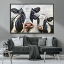 Vintage Baby and Mom Cattle Wall Art Canvas Print by MyGreatCanvas | Canvas Wall Art Prints | Photo Prints & Wall Decor