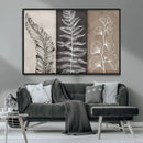 Minimalist Botanical Wall Art Canvas Print, Framed and Ready