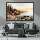 Serene Coastal View of Acadia National Park Wall Art -