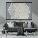 Abstract Tree Ring Wall Art Canvas Print – Nature-Inspired,