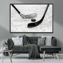 Winter Ice Hockey Sport Canvas Wall Art Print - Hockey Wall by MyGreatCanvas | Canvas Wall Art Prints | Photo Prints & Wall Decor