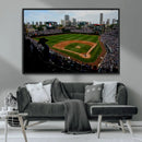 Chicago Cubs Baseball Team Print - Wrigley Field Stadium