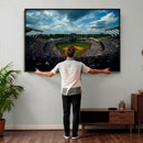 3-Panel Kauffman Stadium Wall Art Print | Large Kansas City