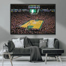 TD Garden Basketball Canvas Wall Art - Boston Celtics Live by MyGreatCanvas | Canvas Wall Art Prints | Photo Prints & Wall Decor