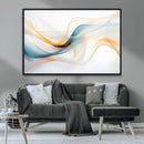 Decorative Turquoise Abstract Wave Wall Art Canvas Print by MyGreatCanvas | Canvas Wall Art Prints | Photo Prints & Wall Decor