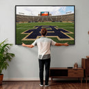 Football Stadium Wall Art – Framed Sports Field Canvas