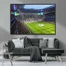 Tottenham Hotspur Stadium Canvas Print, Match Day Triple