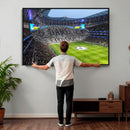 Tottenham Hotspur Stadium Canvas Print, Match Day Triple