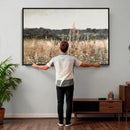 Rustic Field Landscape Wall Art Print, Giclee Canvas Wall
