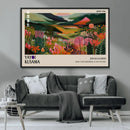 Yayoi Kusama Abstract Print, Vibrant Floral Mountain Art by MyGreatCanvas | Canvas Wall Art Prints | Photo Prints & Wall Decor
