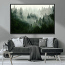Misty Forest Wall Art – Tranquil Green Woodland Canvas by MyGreatCanvas | Canvas Wall Art Prints | Photo Prints & Wall Decor