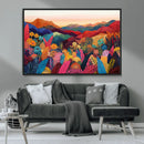 YAYOI KUSAMA Abstract Print - Landscape Canvas Wall Art