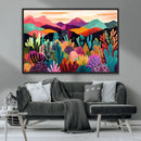 Abstract Kusama Print - Landscape Canvas Wall Art Print -