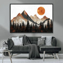Modern Abstract Mountain Canvas Wall Art Print, Abstract by MyGreatCanvas | Canvas Wall Art Prints | Photo Prints & Wall Decor