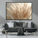 Pampas Grass Canvas Wall Art - Elegant Neutral Decor for